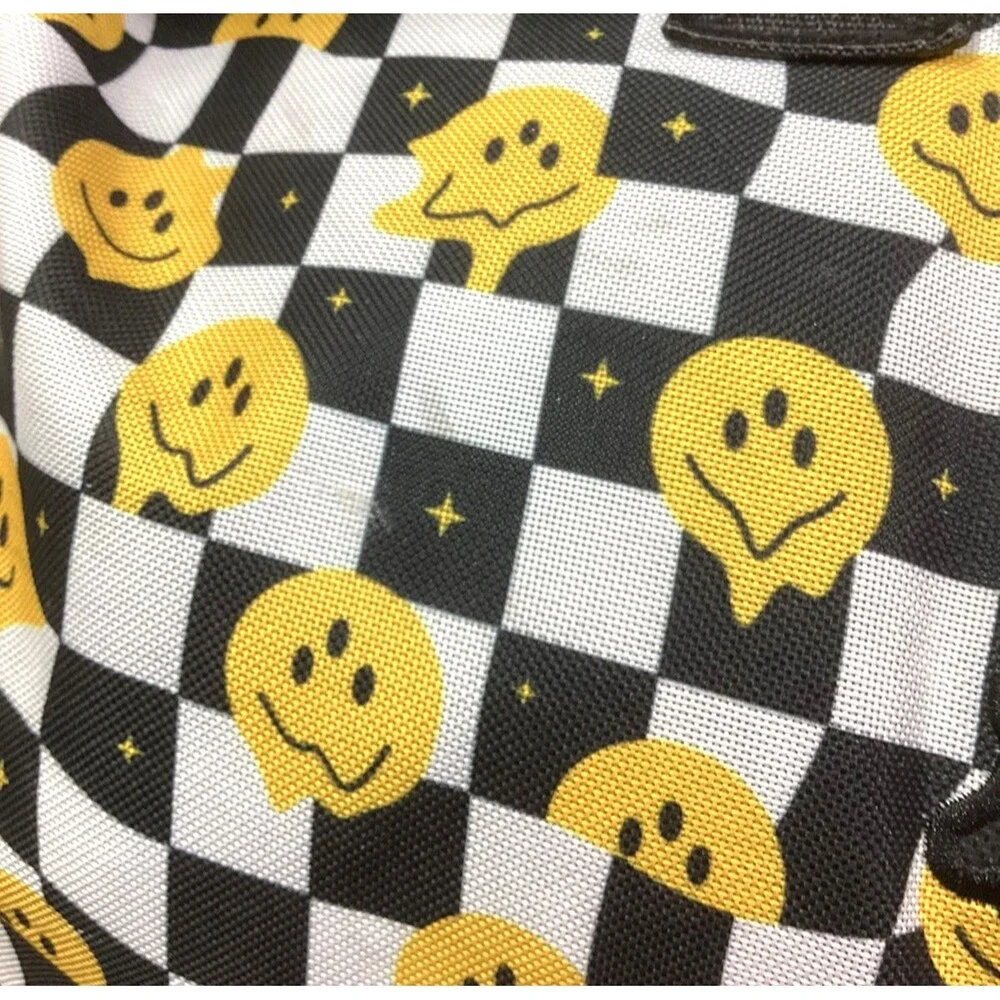 A**holes Live Forever 'Have A Nice Trip' Duffel Bag Smiley Faces All-Over Print